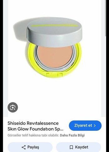 Shiseido Revitalessence Ten Parlatıcı Fondöten