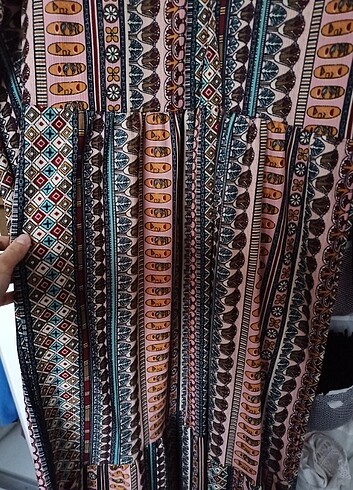 Zara Robalı etnik desen elbise