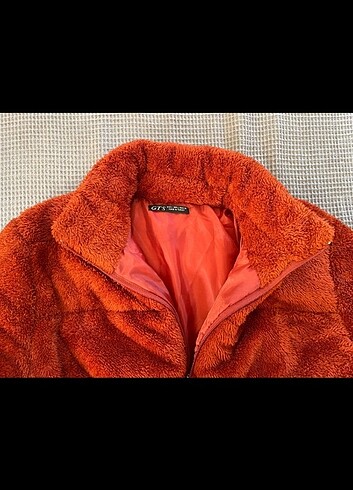 l Beden GTS marka teddy kısa mont.kiremit rengi