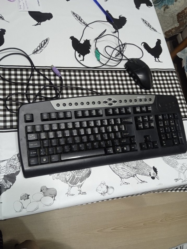 Siyah Kablolu Klavye ve Fare Seti - Görsel 3