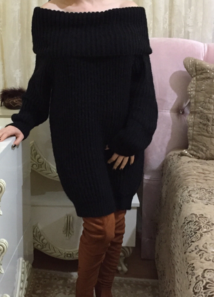 Siyah salas elbise