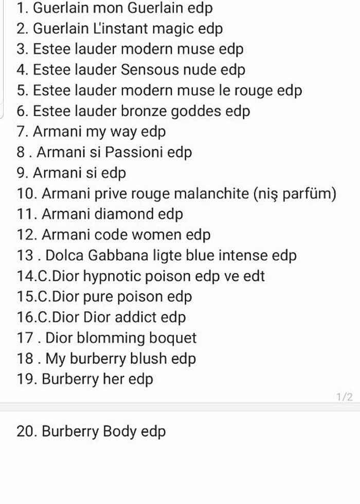 Dekant listesi için resmleri yana kaydırarak bakabilirsiniz  - Görsel 2