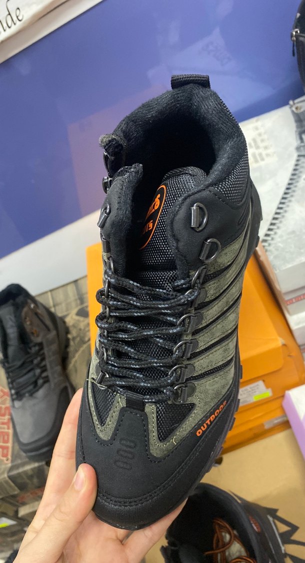 Erkek Kamuflaj Outdoor Bot, Cırt Cırtlı, Kauçuk Taban - Görsel 2