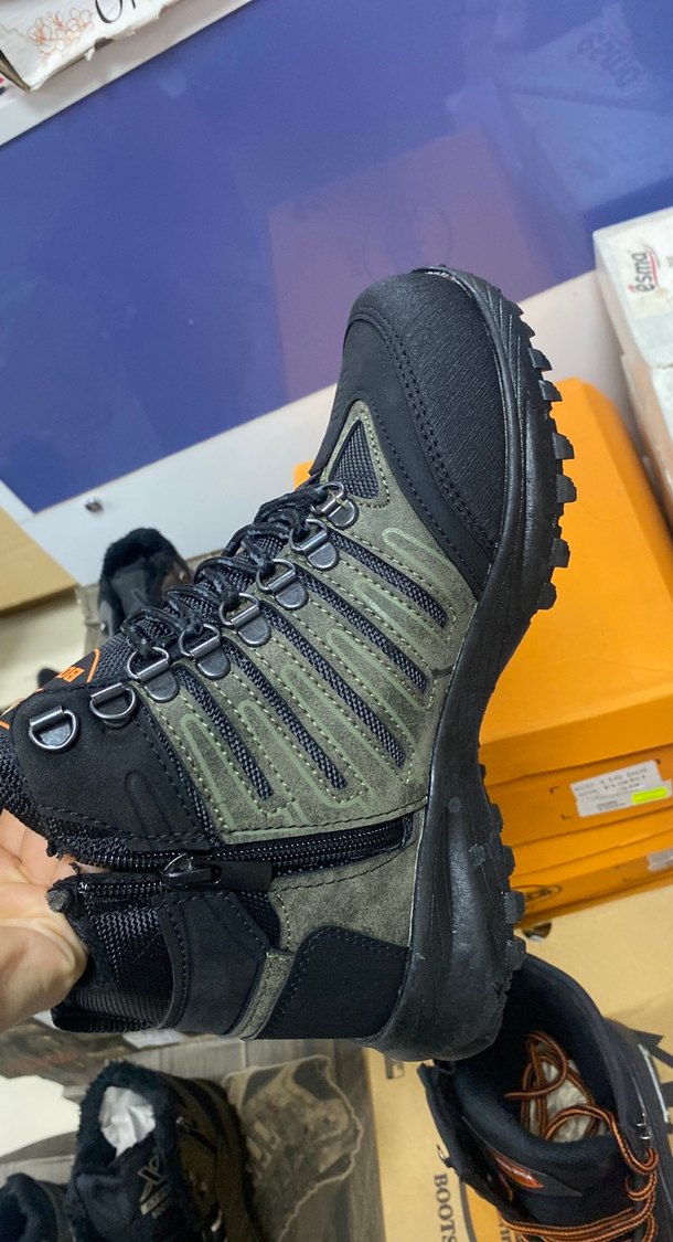 Erkek Kamuflaj Outdoor Bot, Cırt Cırtlı, Kauçuk Taban - Görsel 4