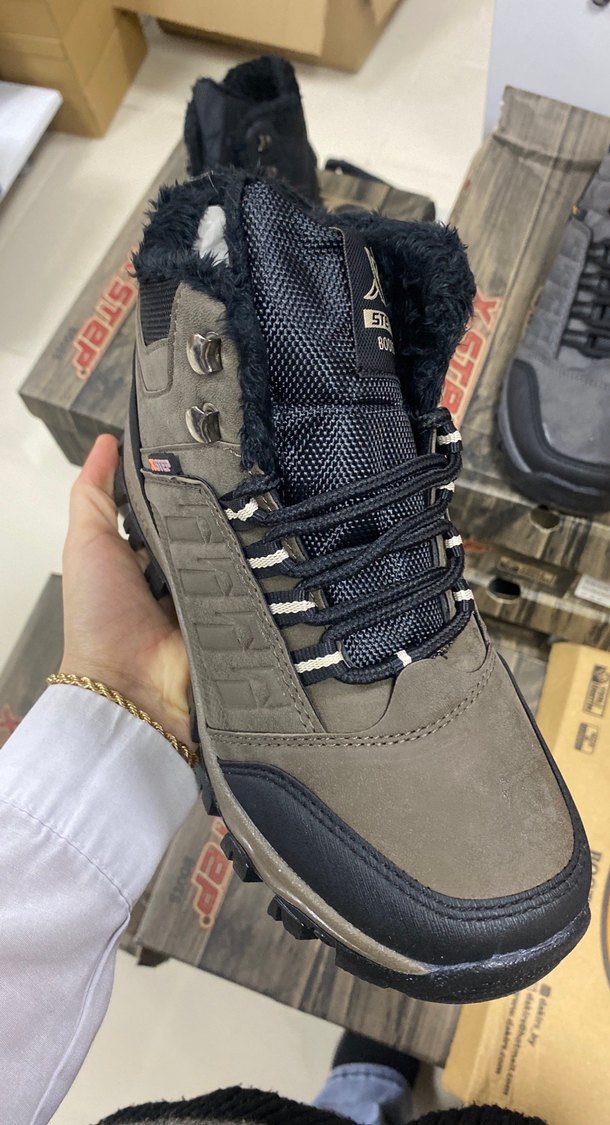 Erkek Kahverengi Outdoor Bot Velcro Bağcıklı - Görsel 2