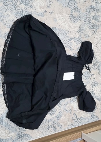 ZARA SİYAH KISA ELBİSE - Görsel 3