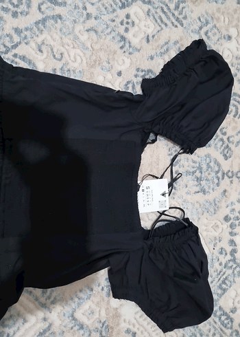 ZARA SİYAH KISA ELBİSE - Görsel 6