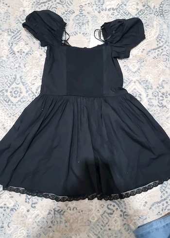 ZARA SİYAH KISA ELBİSE - Görsel 5