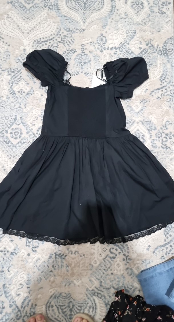 ZARA SİYAH KISA ELBİSE - Görsel 5