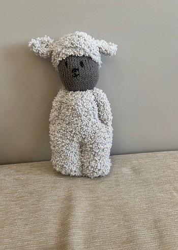 Gri Peluş Oyuncak Kuzu