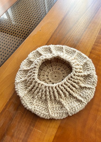 Bej Örgü Bohem Kadın Bere telefon çantası - Görsel 2