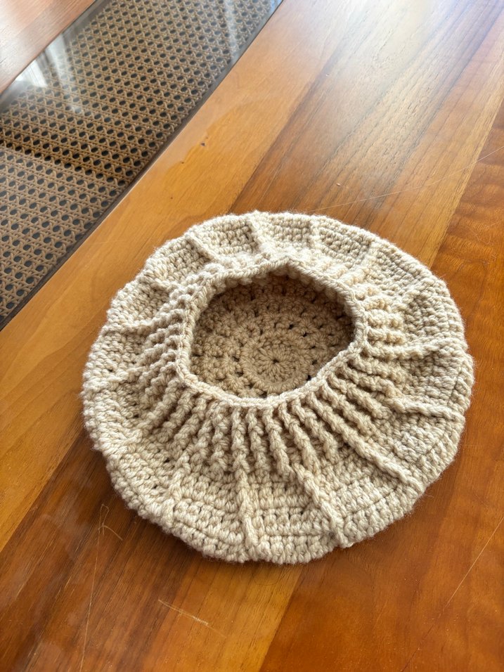 Bej Örgü Bohem Kadın Bere telefon çantası - Görsel 2