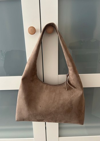 Suud Collection Bej Minimalist Süet Kadın Çanta
