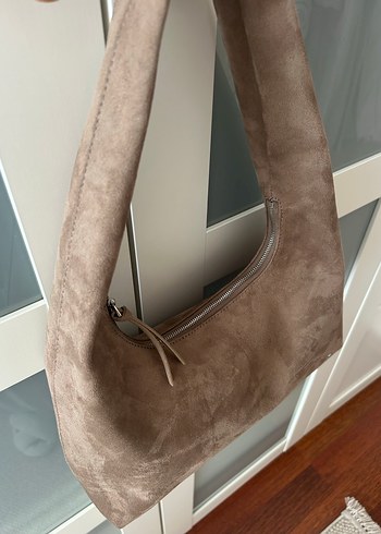  Beden camel Renk Bej Minimalist Süet Kadın Çanta
