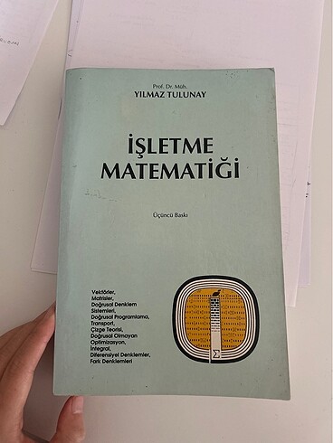 Yılmaz Tulunay İşletme matematiği 3.baskı