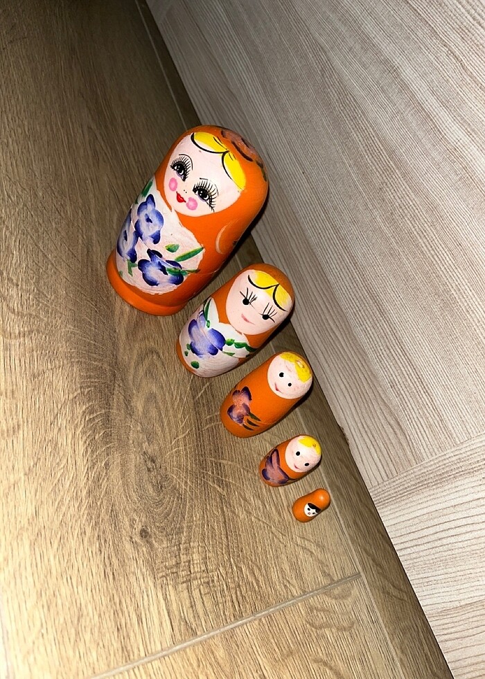 Matruşka bebek 5li - Görsel 2