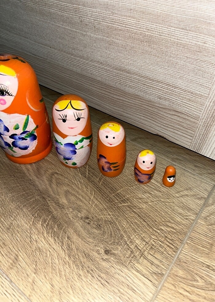 Matruşka bebek 5li - Görsel 4