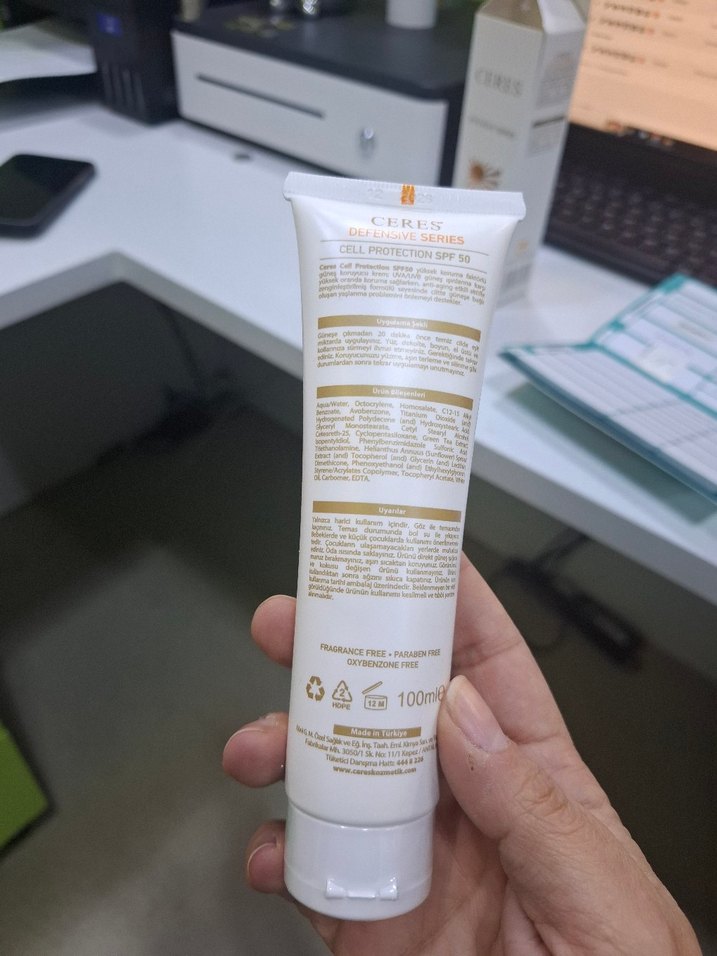 CERES SPF 50 Hücre Koruyucu Güneş Kremi 100 ml. - Görsel 3