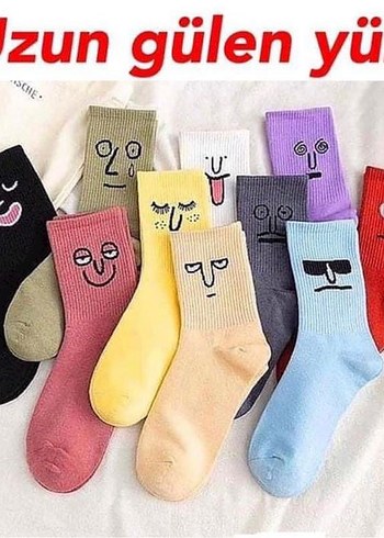 Diğer Nakışlı Renkli Kız Çorapları