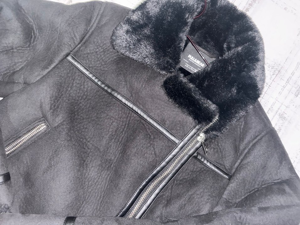 Siyah kürk ceket - Görsel 3