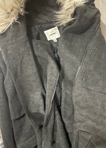 Gri Kürklü Mont - Görsel 4