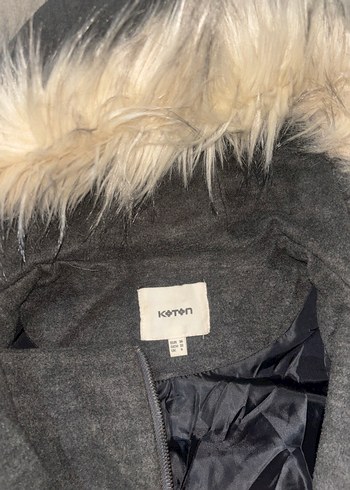 Gri Kürklü Mont - Görsel 2