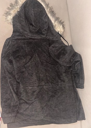 Gri Kürklü Mont - Görsel 3