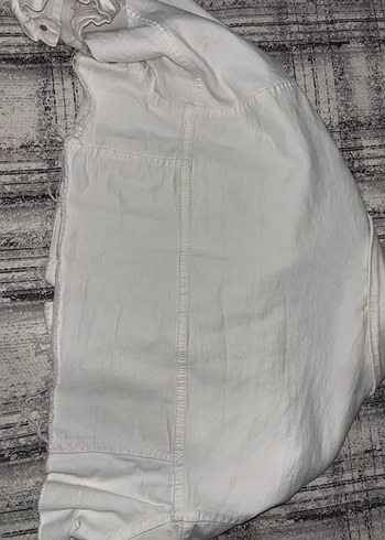 Kadın Beyaz Kısa Kot Ceket - Görsel 3