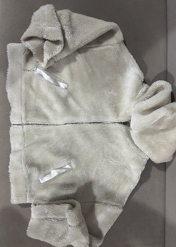 Beyaz Peluş  Ceket - Görsel 2