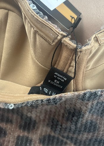 Leopar Desenli Straplez Büstiyer - Görsel 3