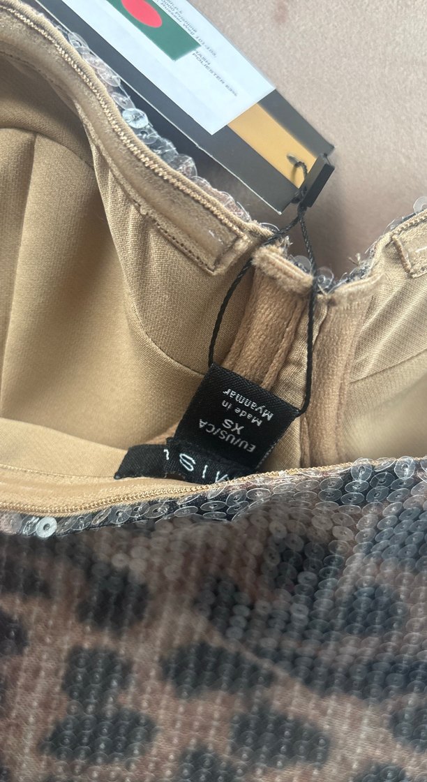 Leopar Desenli Straplez Büstiyer - Görsel 3