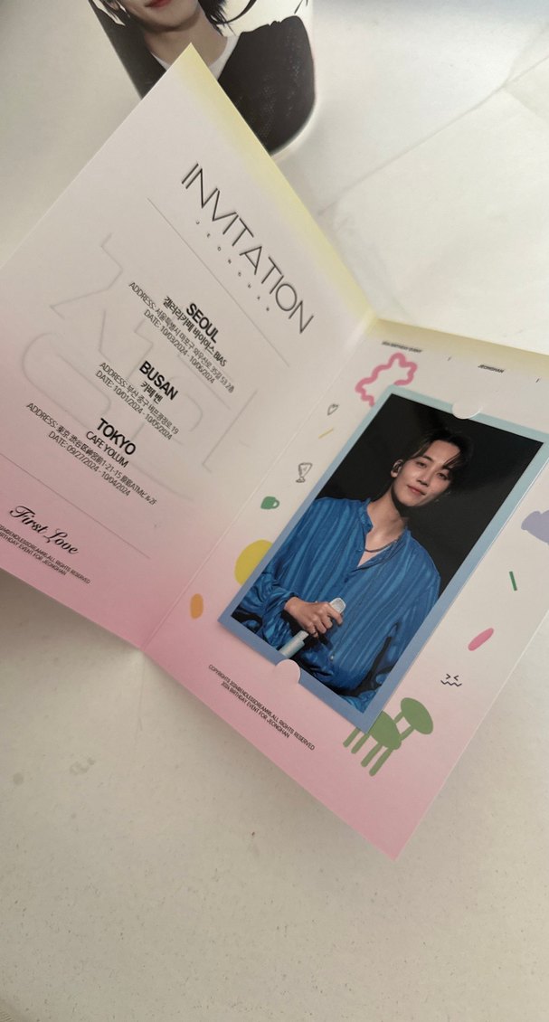 Jeonghan Birthday Event davetiye seti - Görsel 4
