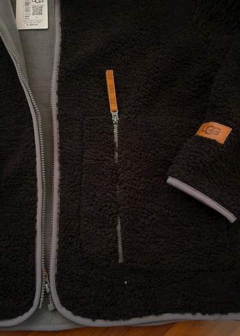 Siyah Fermuarlı kadın Polar Ceket - Görsel 3