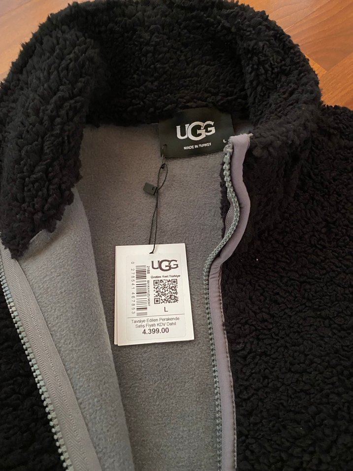 Siyah Fermuarlı kadın Polar Ceket - Görsel 2