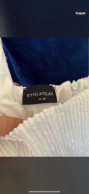 m Beden Eyyo Pullu Elbise