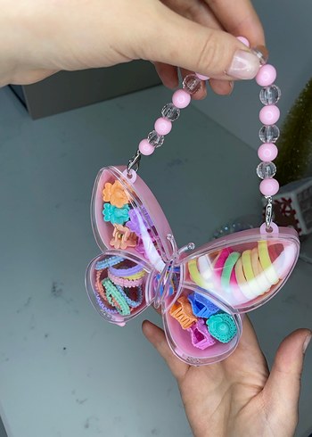 Kelebek çantalı toka seti - Görsel 2