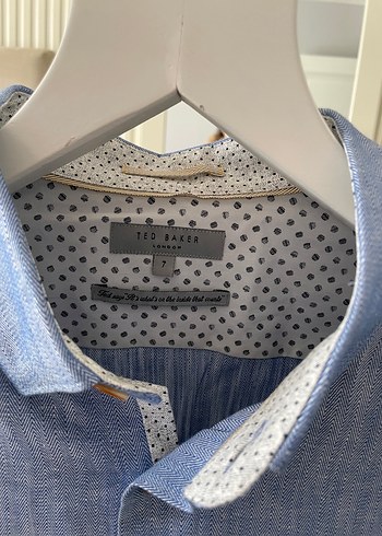 2xl Beden Mavi Keten Erkek Gömlek