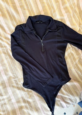 Fermuarlı Lacivert Body - Görsel 2