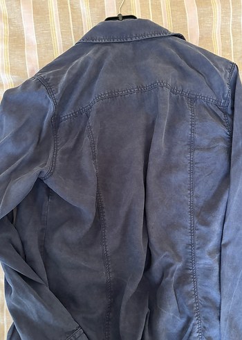 Lacivert Denim Kadın Gömlek - Görsel 2