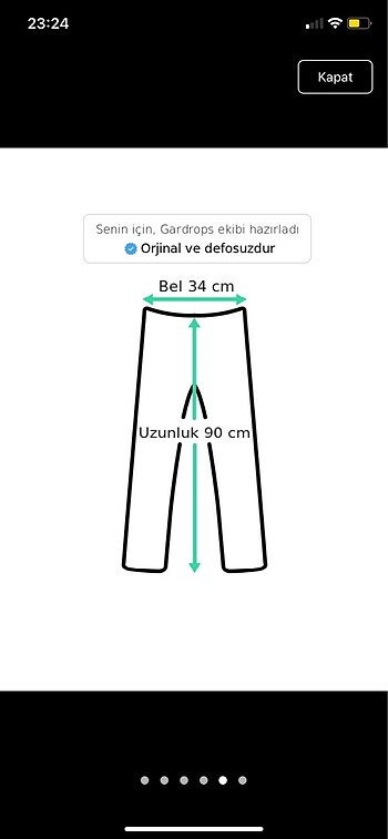 l Beden beyaz Renk Pantolon