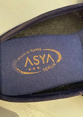 38 Beden mavi Renk Mavi Tüylü Kadın Terlik