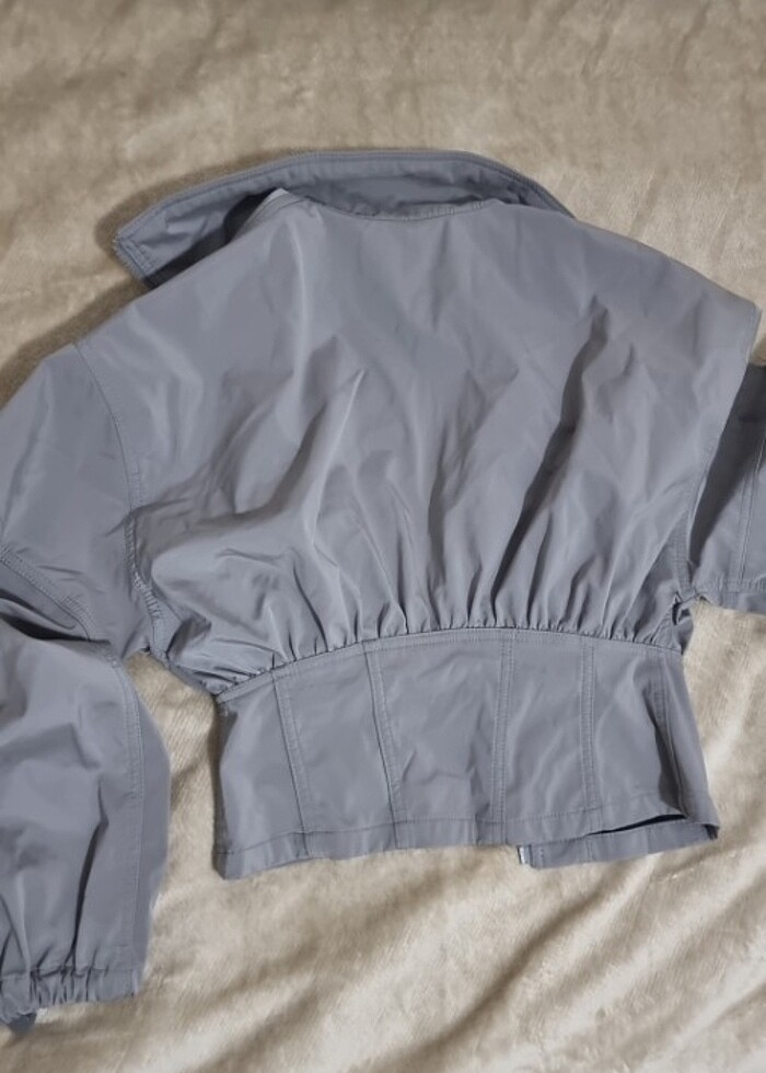 Kısa bomber ceket yağmurluk  - Görsel 4