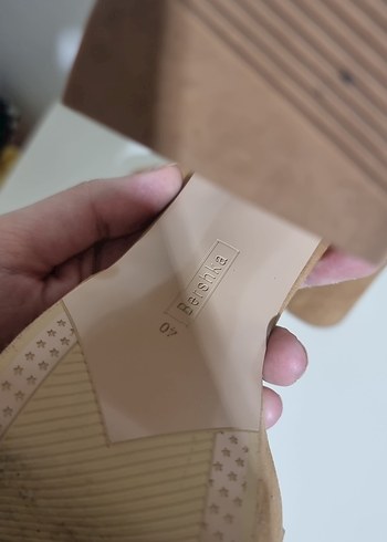 Bej Süet Platform Topuklu Kadın Ayakkabı - Görsel 6