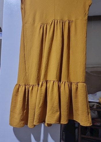 38 Beden Sarı Elbise