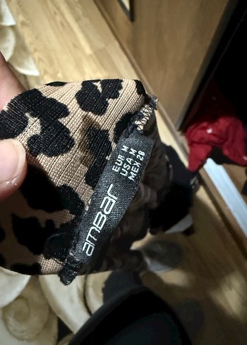 Kadın Kahverengi Leopar Desenli V Yaka - Görsel 4