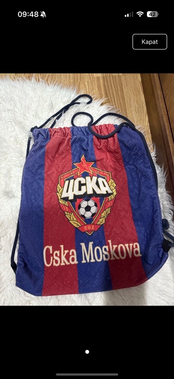 Kırmızı Baskılı Erkek Spor Çantası - Görsel 2