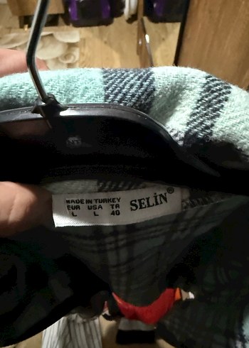 Ekoseli  Kadın Polar Ceket - Görsel 4