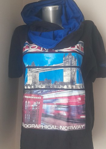 Drapeli Baskılı Sokak Tarzı tshirt