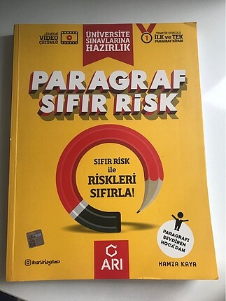 Paragraf sıfır risk kitabı - arı yayınları