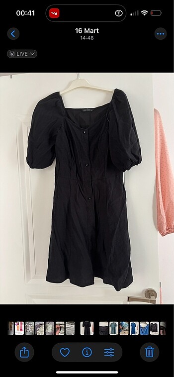 Lc waikiki mini elbise siyah